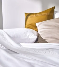 Hot HERITAGE Blanc - Kussensloop Satijn katoen Kussenslopen