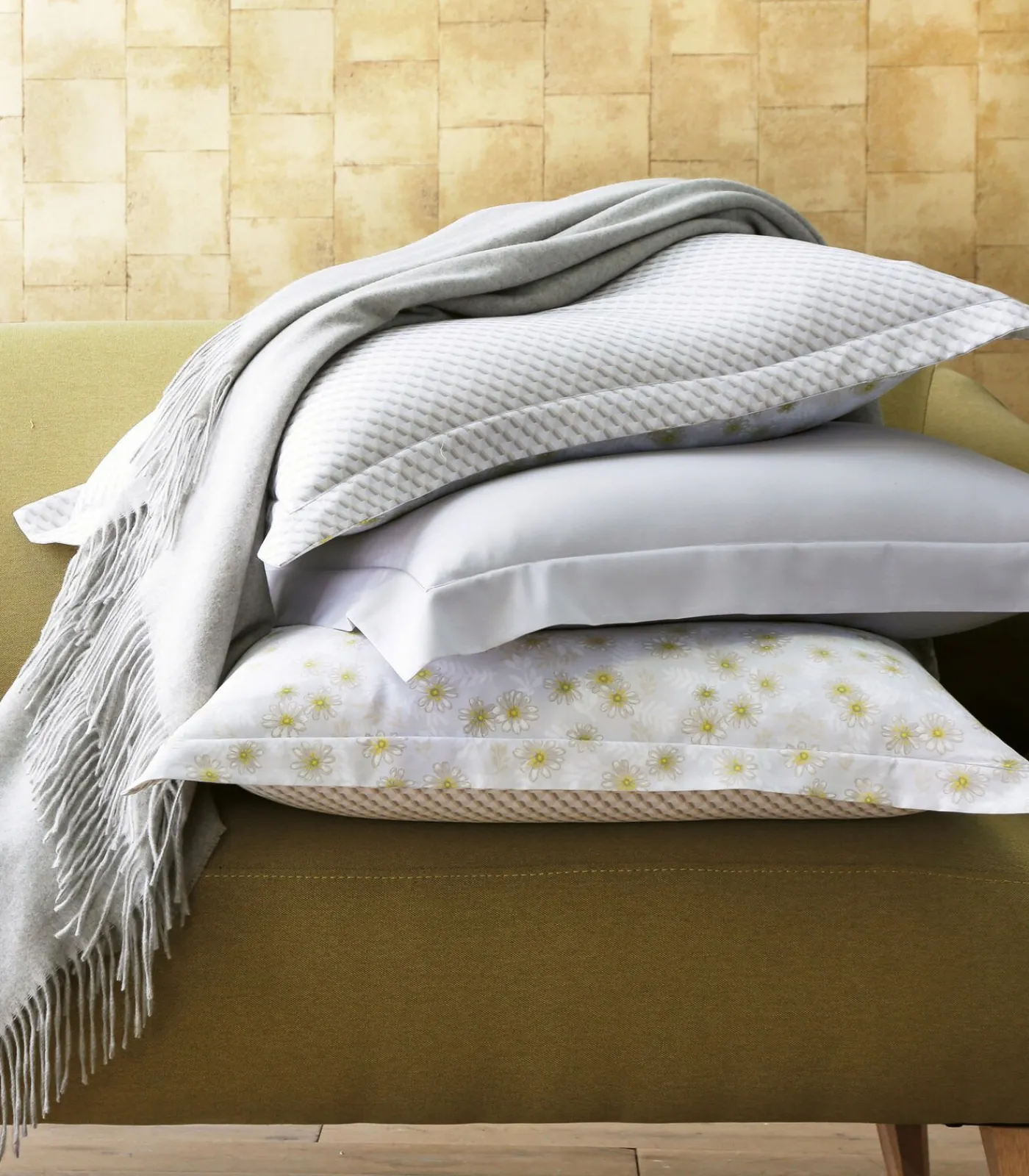 Discount HIMALAYA perle - Plaid Kasjmier Bedspreien