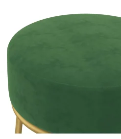 Hocker rond fluweel groen Stoelen
