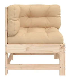 Discount Hoekbank met kussens massief grenenhout Tuinmeubelen