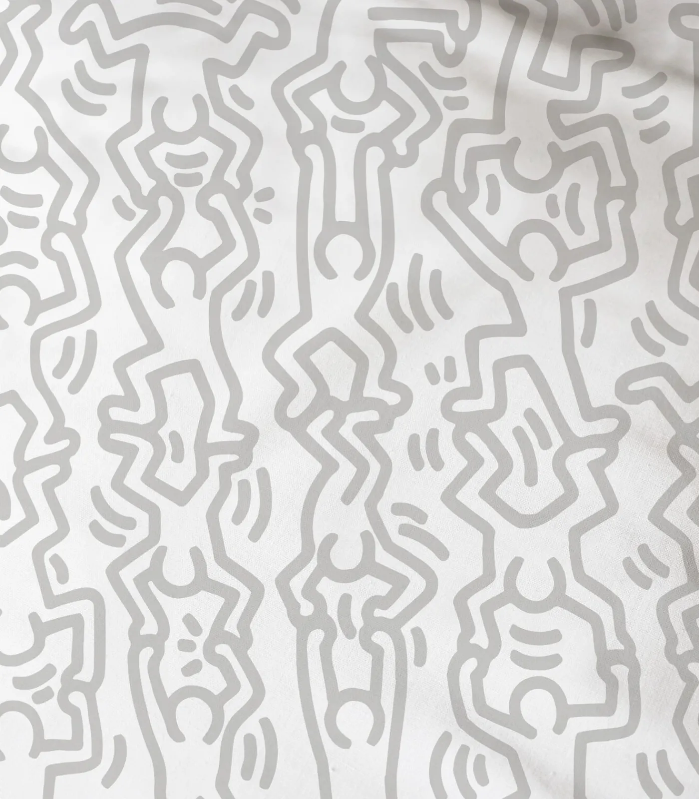 Hot Hoeslaken, bedrukt 100% katoen, KEITH HARING RED LOVE Hoeslakens