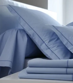 Clearance Hoeslaken bleu ciel - Perkaal Katoen Hoeslakens