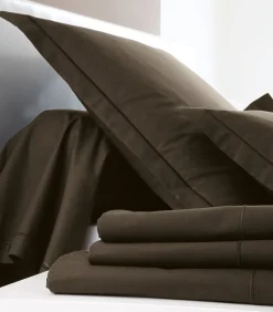 Sale Hoeslaken ébène - Satijn katoen Hoeslakens