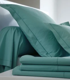 Best Hoeslaken celadon - Satijn katoen Hoeslakens