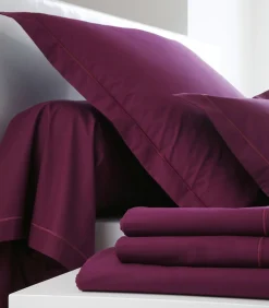 Outlet Hoeslaken cyclamen - Perkaal Katoen Hoeslakens