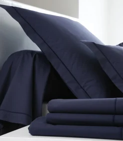 Discount Hoeslaken Navy - Perkaal Katoen Hoeslakens