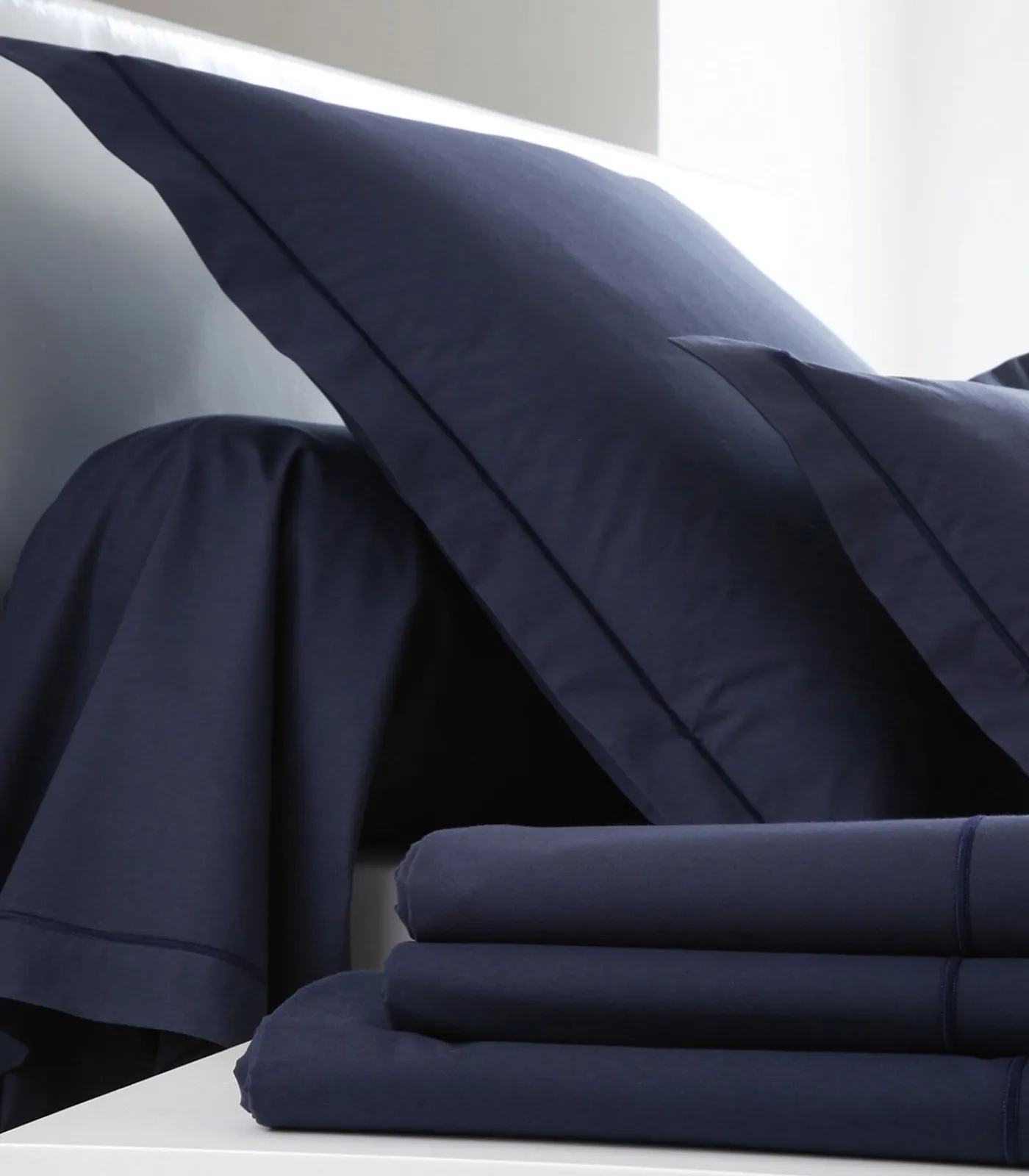 Discount Hoeslaken Navy - Perkaal Katoen Hoeslakens