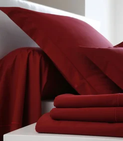 Outlet Hoeslaken rouge - Satijn katoen Hoeslakens