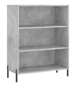 Best Hoge kast 69,5x32,5x180 cm bewerkt hout betongrijs Meubels