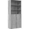 Online Hoge kast 80x42,5x185 cm bewerkt hout grijs sonoma eikenkleurig Meubels