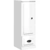 Sale Hoge kast 36x35,5x103,5 cm bewerkt hout hoogglans wit Meubels