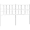 Online Hoofdbord 137 cm metaal wit Bedden