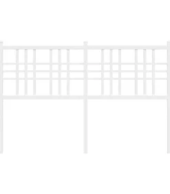 Online Hoofdbord 137 cm metaal wit Bedden