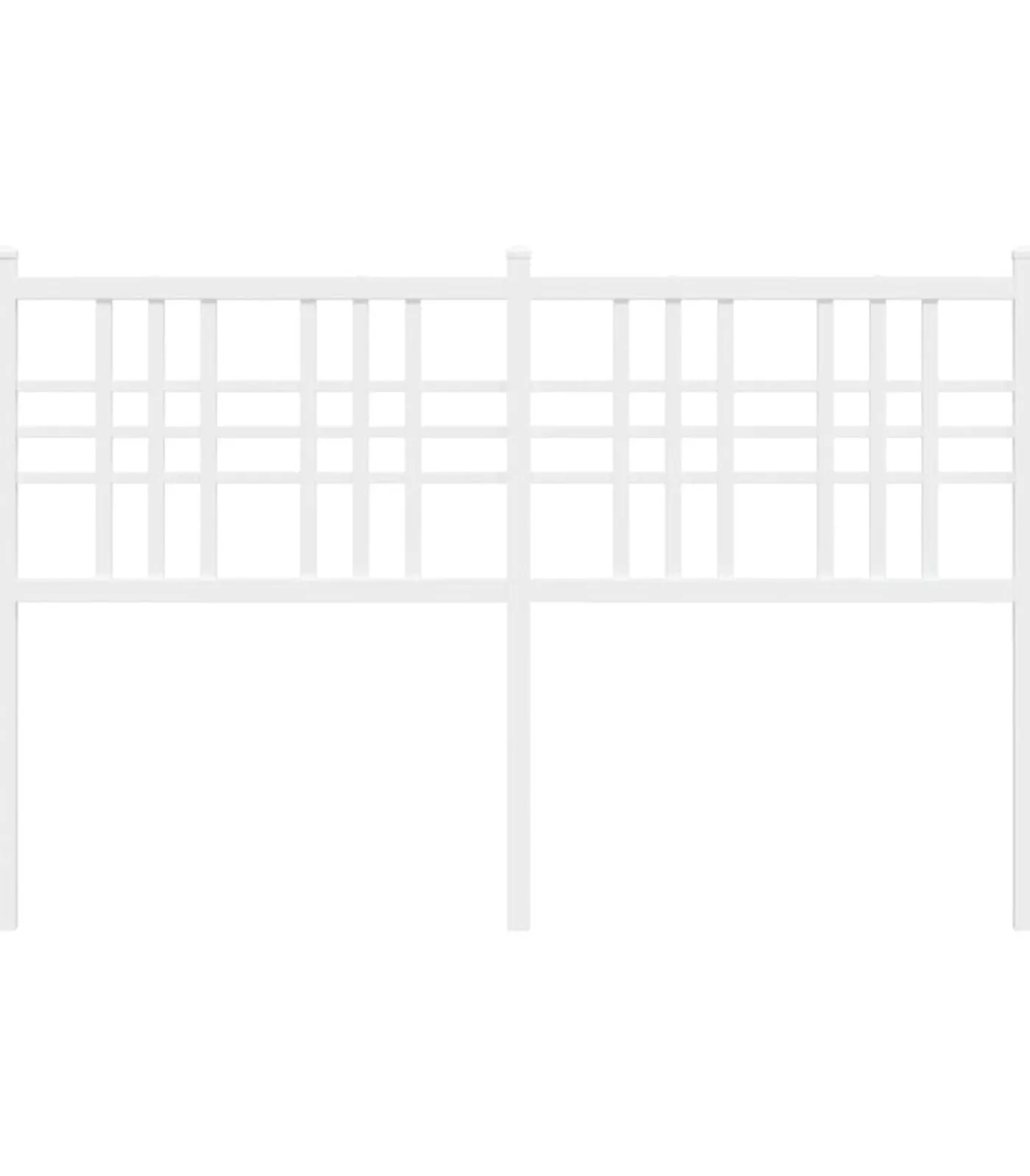 Online Hoofdbord 137 cm metaal wit Bedden