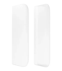 New Hoofdbord met randen 83x16x78/88 cm kunstleer wit Bedden