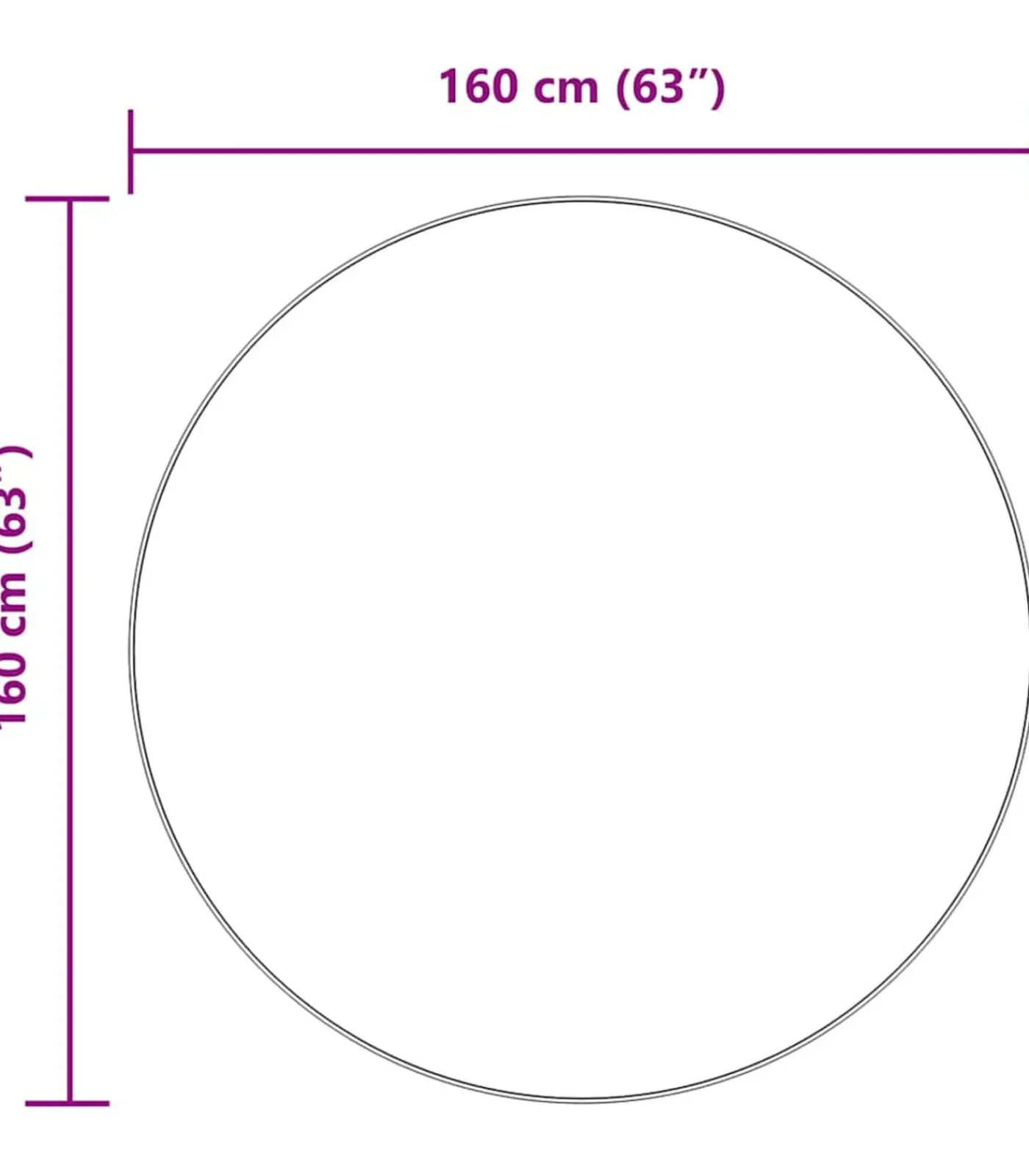 Hot Hoogpolig vloerkleed NAVARRA 160x160 cm polyester zilvergrijs Tapijten