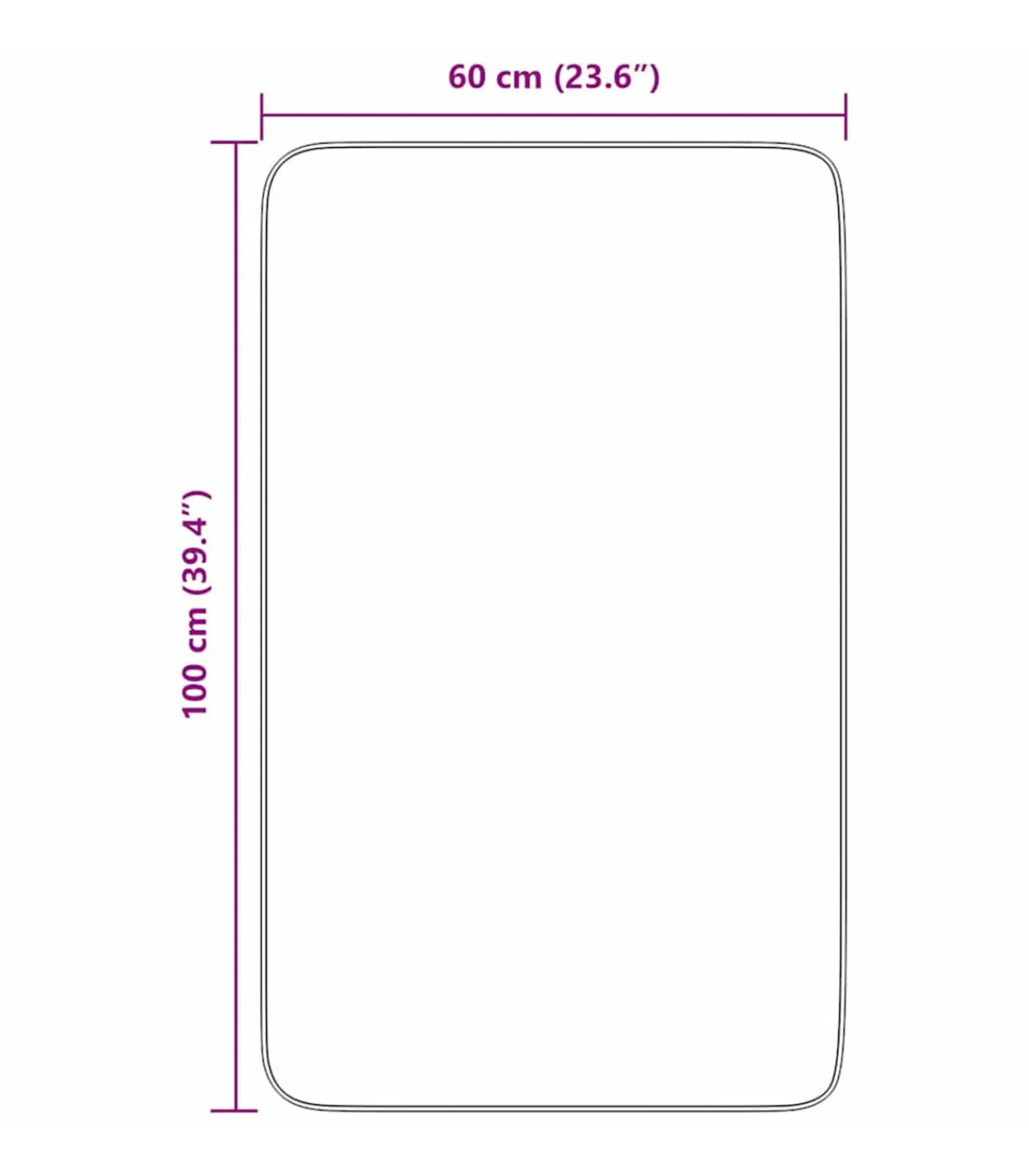 Online Hoogpolig vloerkleed NAVARRA 60x100 cm polyester stoffig roze Tapijten