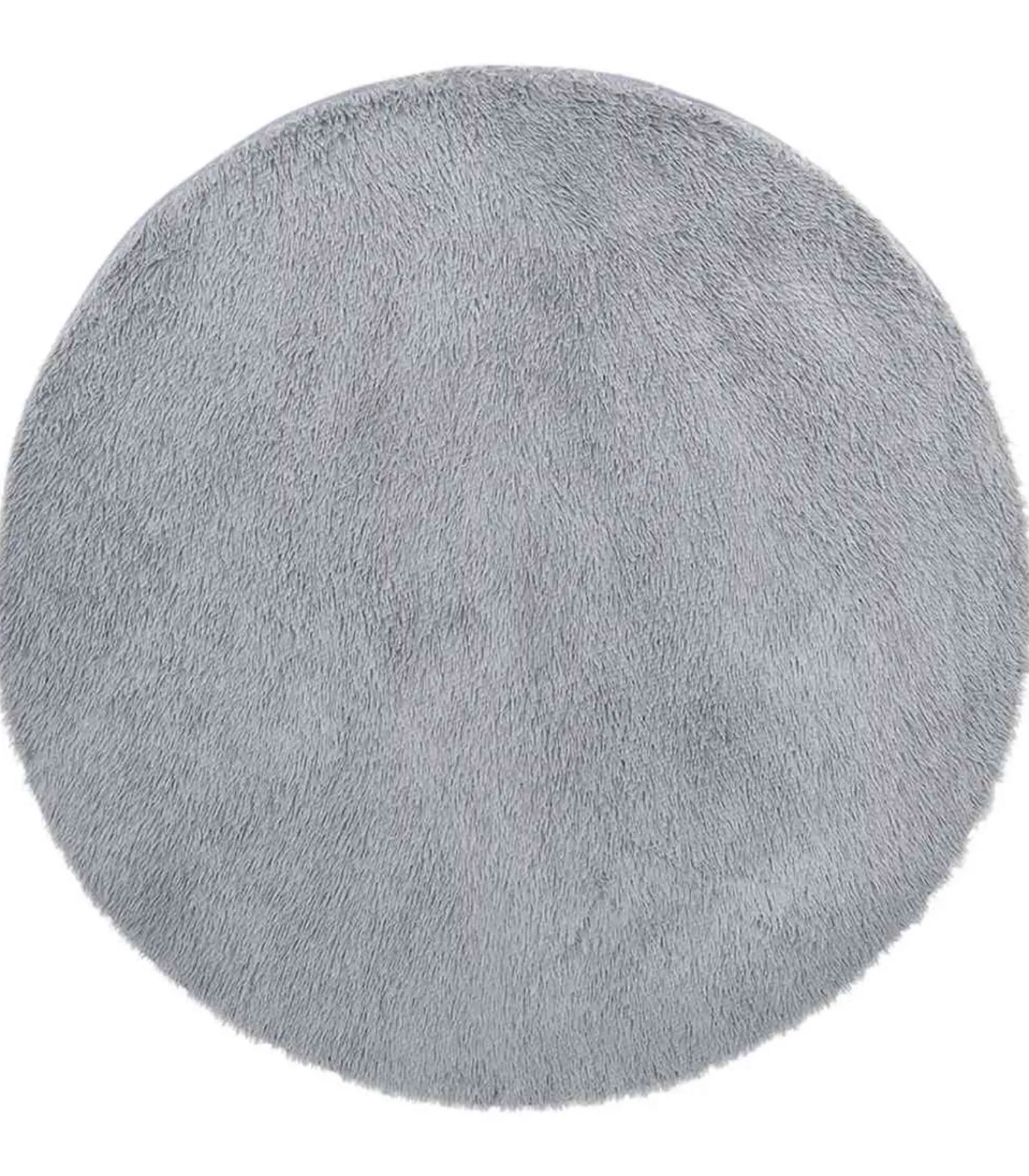 New Hoogpolig vloerkleed NAVARRA 240x240 cm polyester lichtgrijs Tapijten