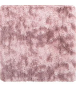 Hot Hoogpolig vloerkleed NAVARRA 240x240 cm polyester stoffig roze Tapijten