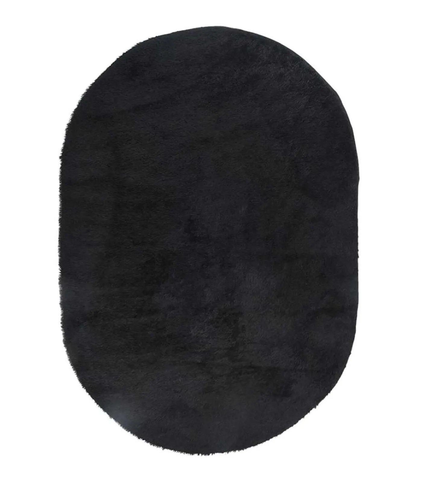 Outlet Hoogpolig vloerkleed NAVARRA 300x200 cm polyester zwart Tapijten