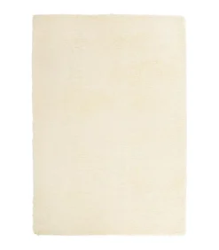 Hoogpolig vloerkleed NAVARRA 160x230 cm polyester crèmekleurig Tapijten