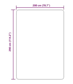 Outlet Hoogpolig vloerkleed NAVARRA 200x290 cm polyester zwart Tapijten