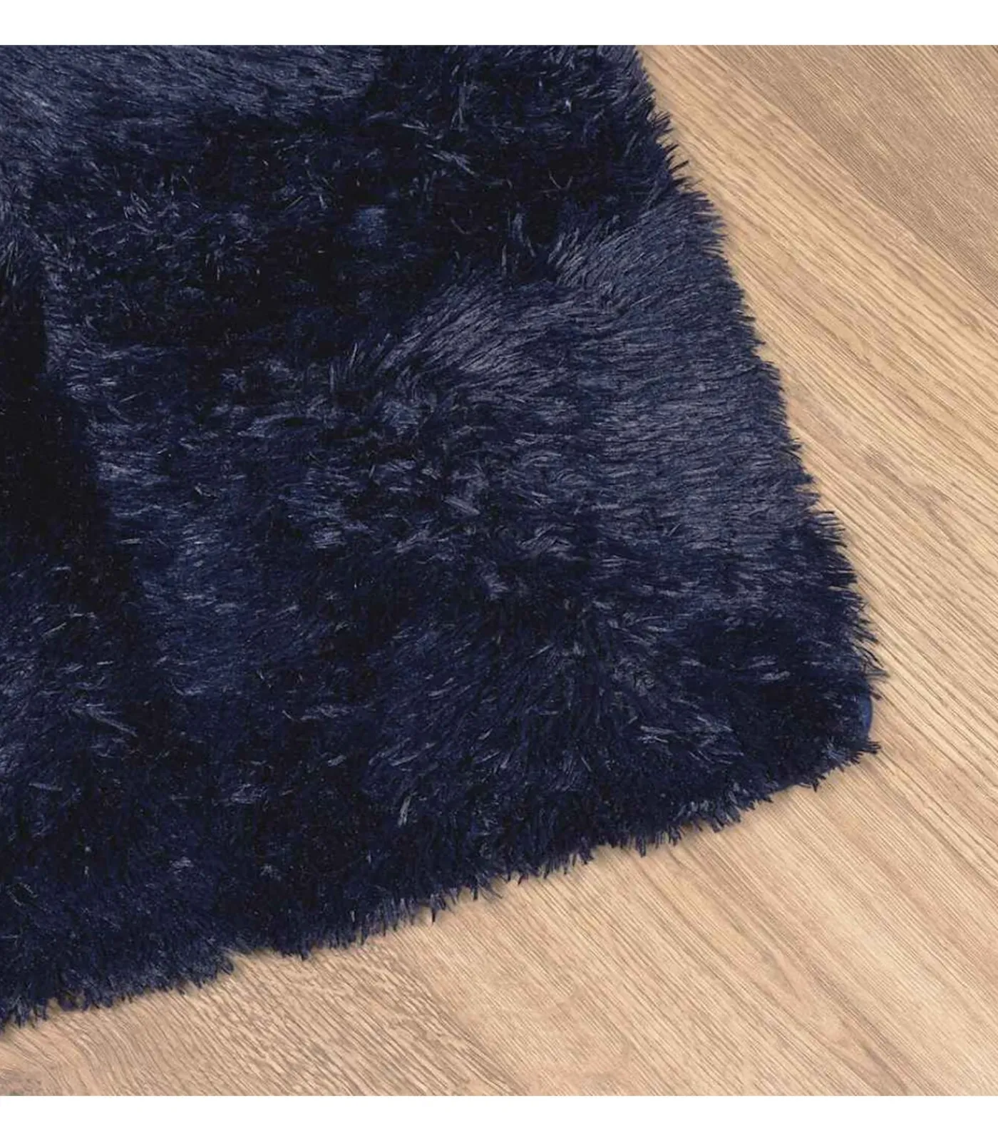 Clearance Hoogpolig vloerkleed NAVARRA 240x340 cm polyester marineblauw Tapijten