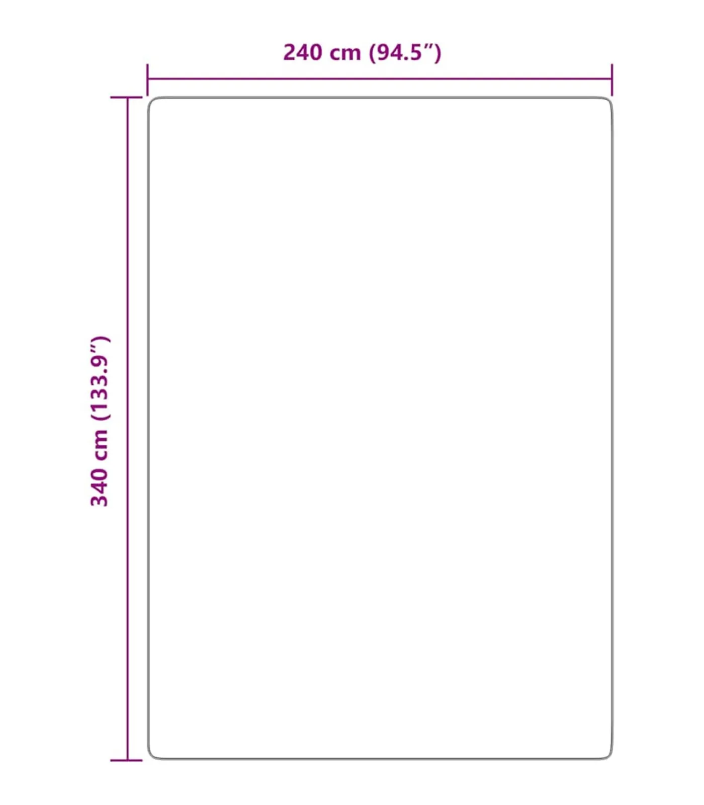 Clearance Hoogpolig vloerkleed NAVARRA 240x340 cm polyester marineblauw Tapijten