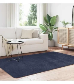 Online Hoogpolig vloerkleed NAVARRA 130x200 cm polyester marineblauw Tapijten