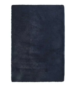 Clearance Hoogpolig vloerkleed NAVARRA 200x290 cm polyester marineblauw Tapijten
