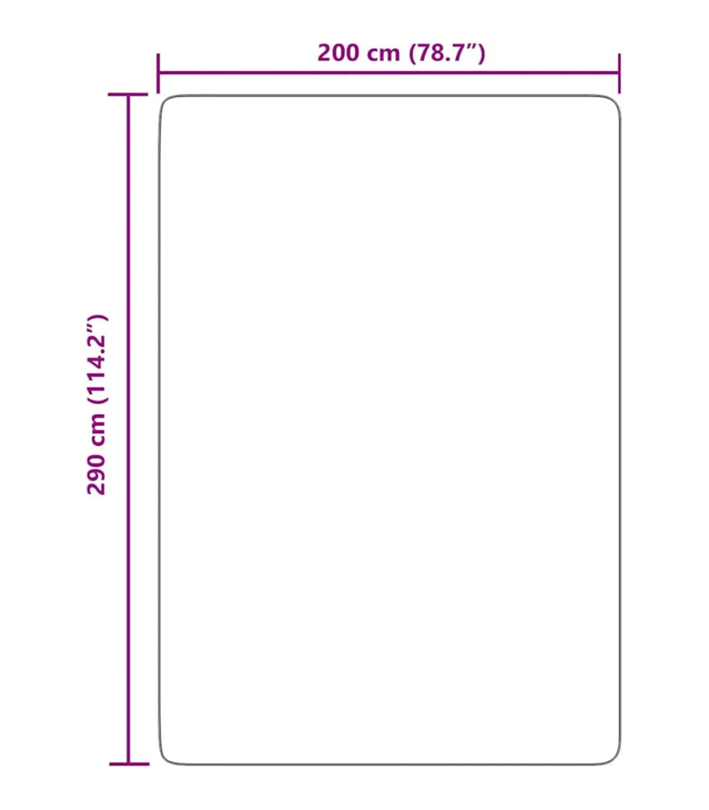 Clearance Hoogpolig vloerkleed NAVARRA 200x290 cm polyester marineblauw Tapijten