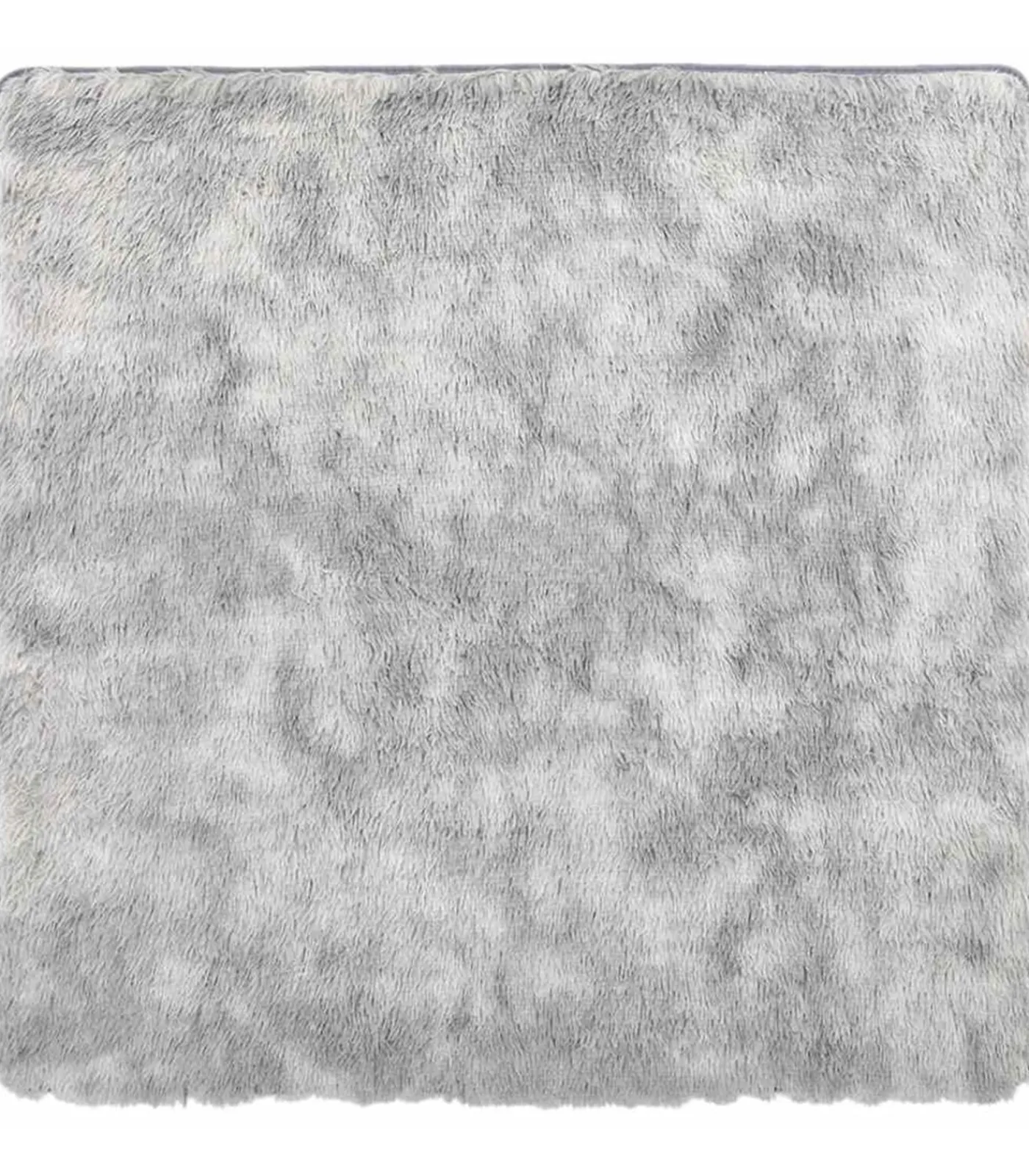 Discount Hoogpolig vloerkleed NAVARRA 160x160 cm polyester zilvergrijs Tapijten