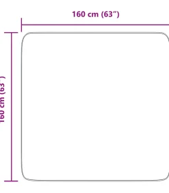 Discount Hoogpolig vloerkleed NAVARRA 160x160 cm polyester zilvergrijs Tapijten