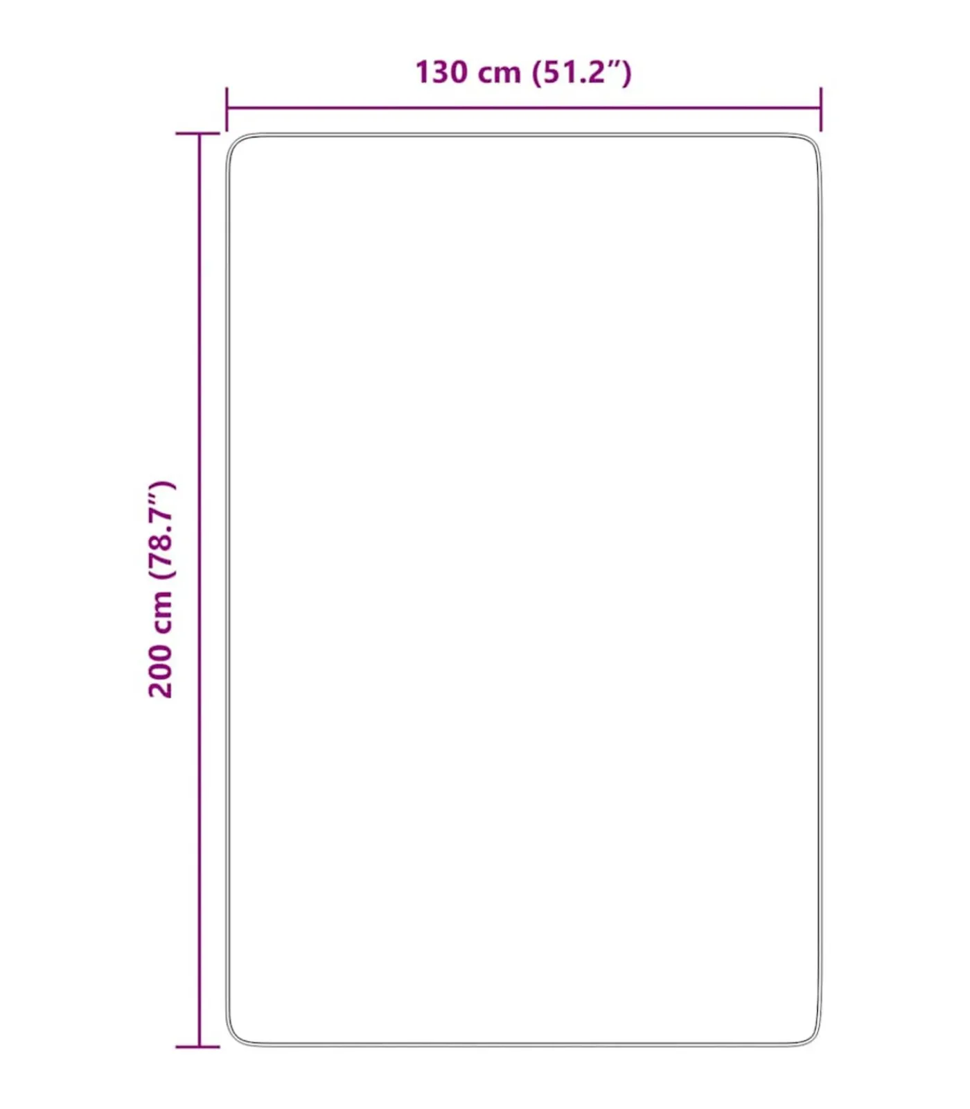 Online Hoogpolig vloerkleed NAVARRA 130x200 cm polyester Tapijten