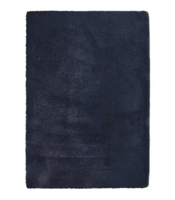 Outlet Hoogpolig vloerkleed NAVARRA 160x230 cm polyester marineblauw Tapijten