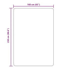 Outlet Hoogpolig vloerkleed NAVARRA 160x230 cm polyester marineblauw Tapijten