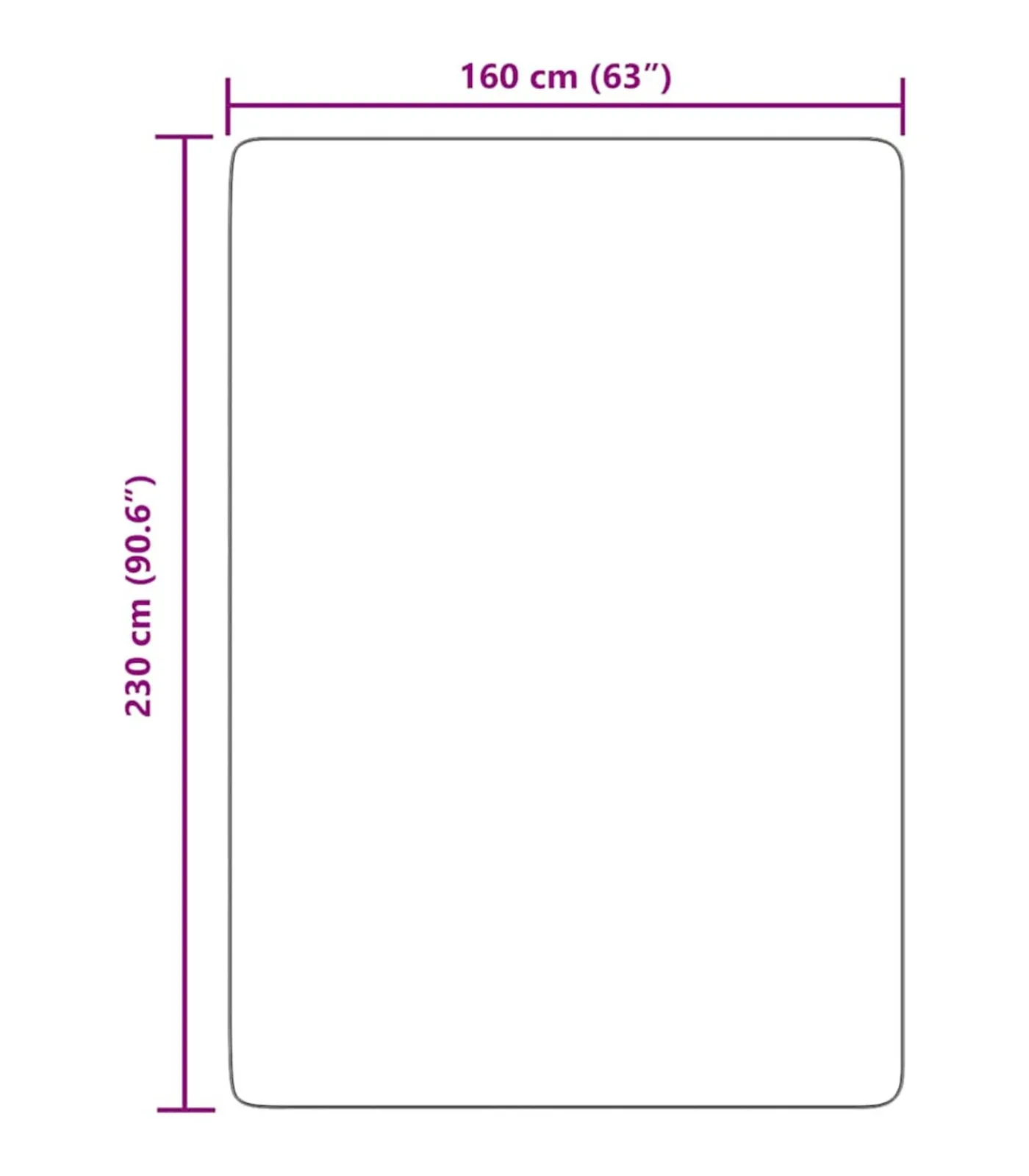 Outlet Hoogpolig vloerkleed NAVARRA 160x230 cm polyester marineblauw Tapijten