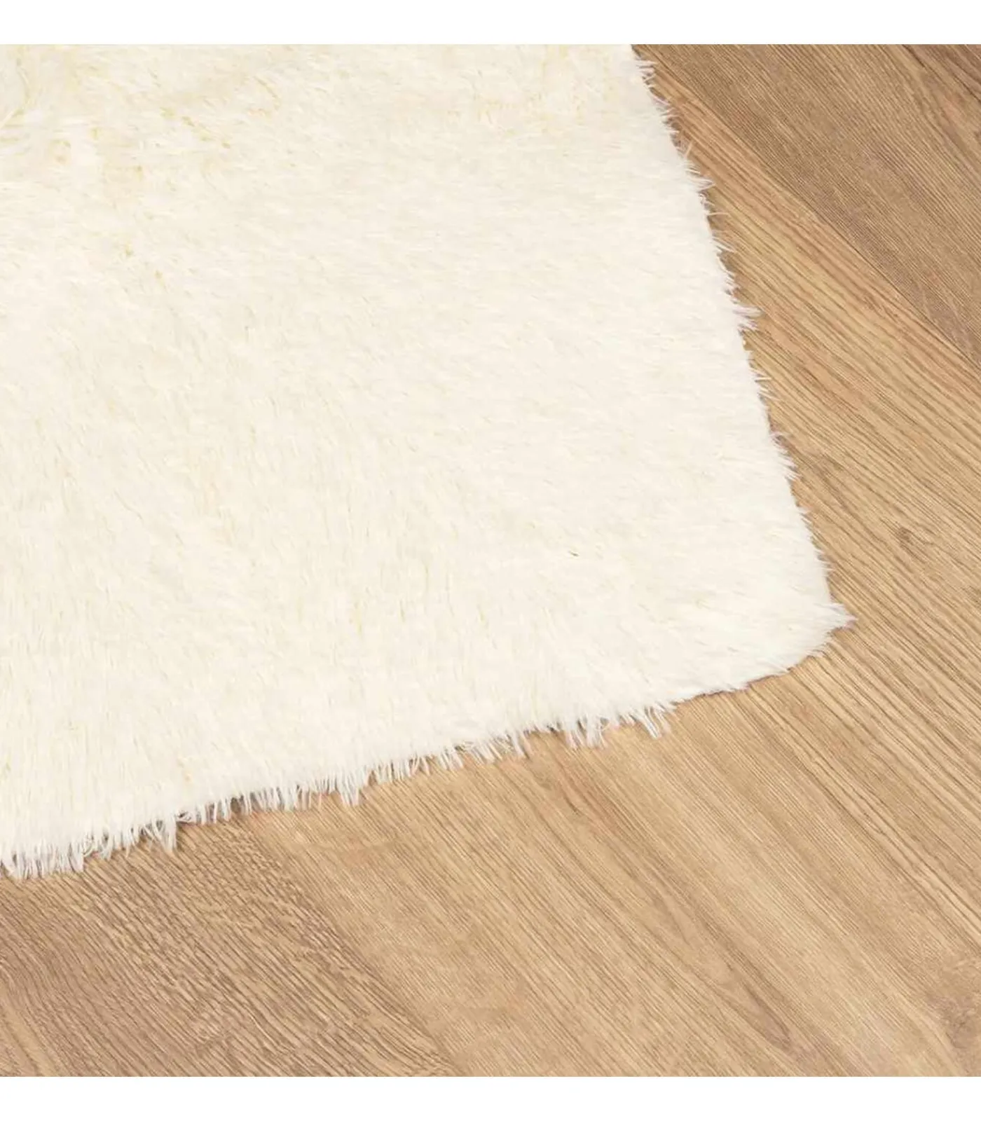 Hot Hoogpolig vloerkleed NAVARRA 240x340 cm polyester crèmekleurig Tapijten