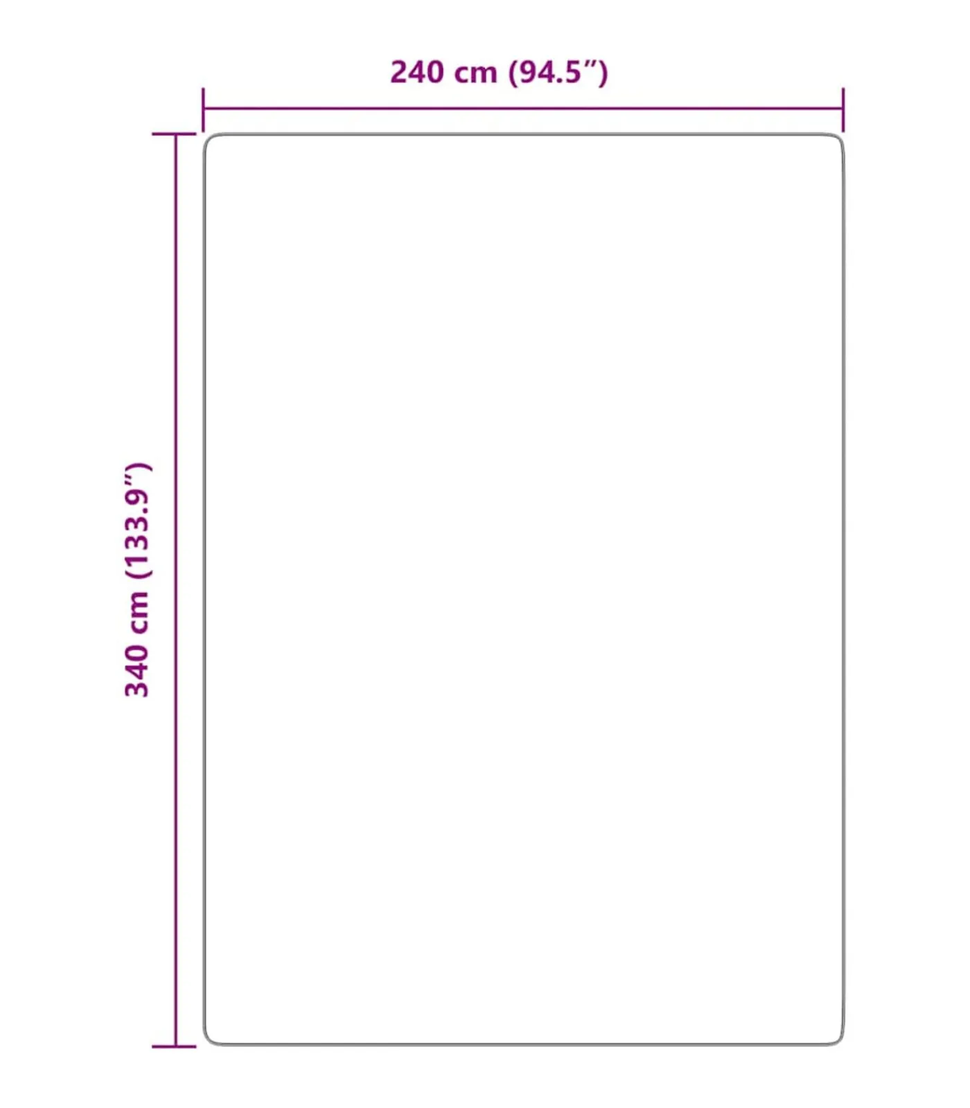 Hot Hoogpolig vloerkleed NAVARRA 240x340 cm polyester crèmekleurig Tapijten