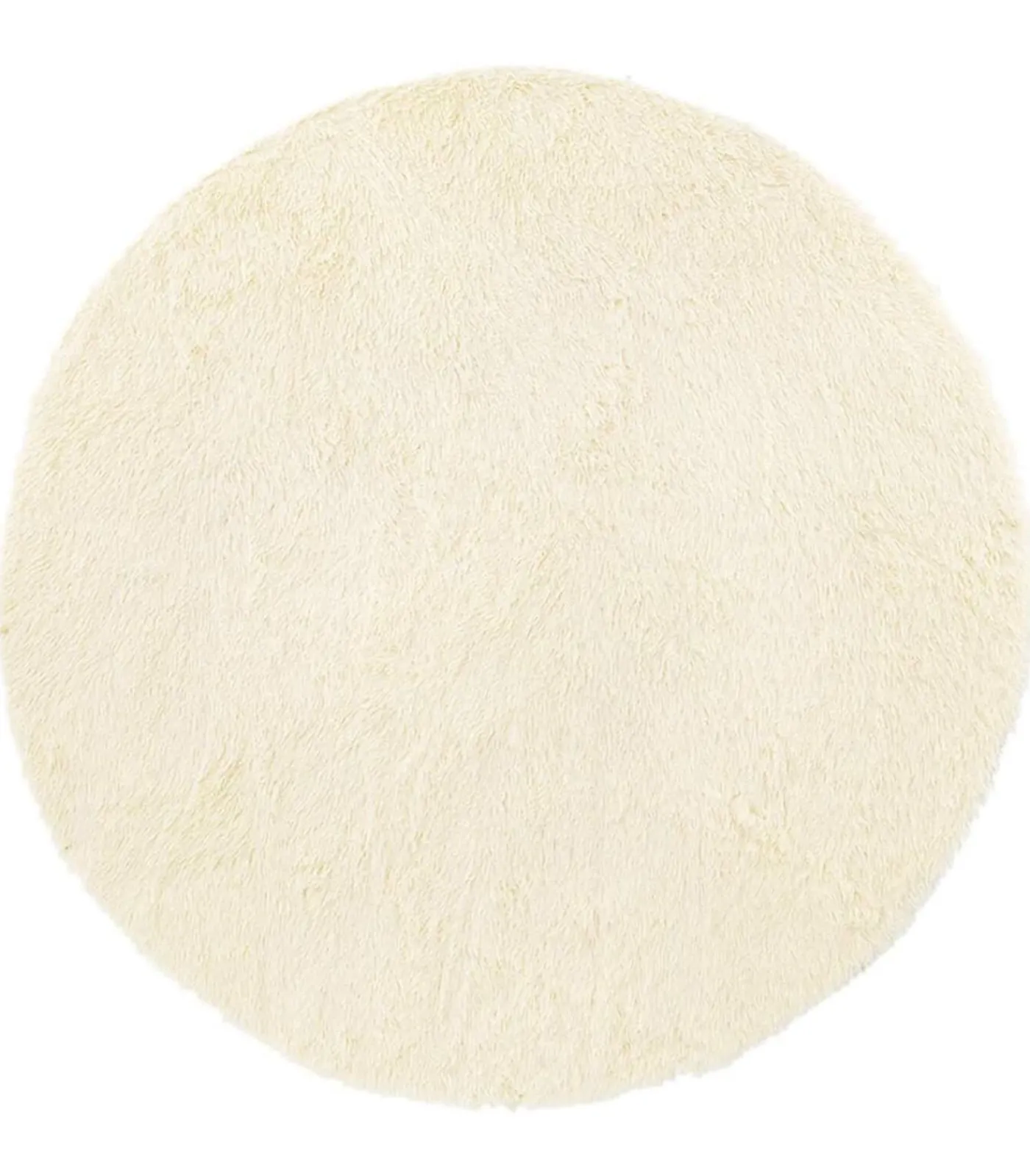 Online Hoogpolig vloerkleed NAVARRA 160x160 cm polyester crèmekleurig Tapijten