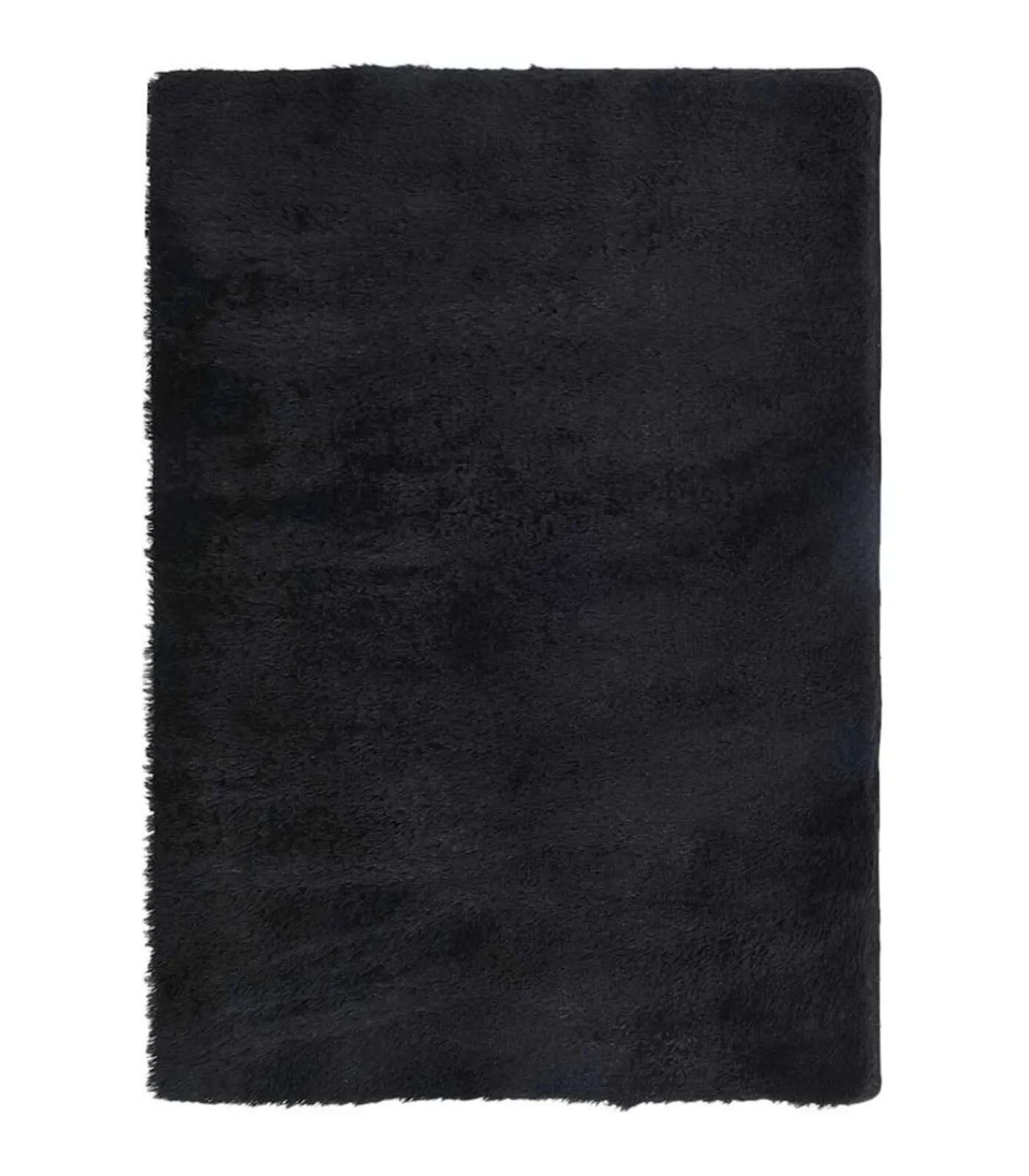 New Hoogpolig vloerkleed NAVARRA 120x170 cm polyester zwart Tapijten