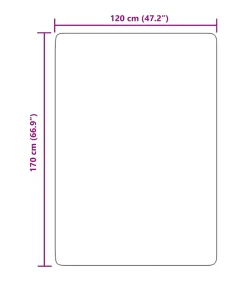 New Hoogpolig vloerkleed NAVARRA 120x170 cm polyester zwart Tapijten