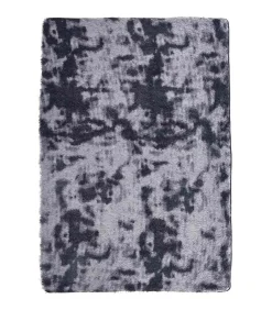 Clearance Hoogpolig vloerkleed NAVARRA 200x290 cm polyester donkergrijs Tapijten