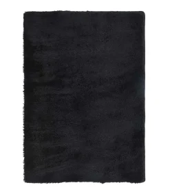 Online Hoogpolig vloerkleed NAVARRA 240x340 cm polyester zwart Tapijten