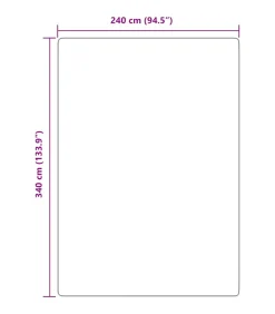 Online Hoogpolig vloerkleed NAVARRA 240x340 cm polyester zwart Tapijten