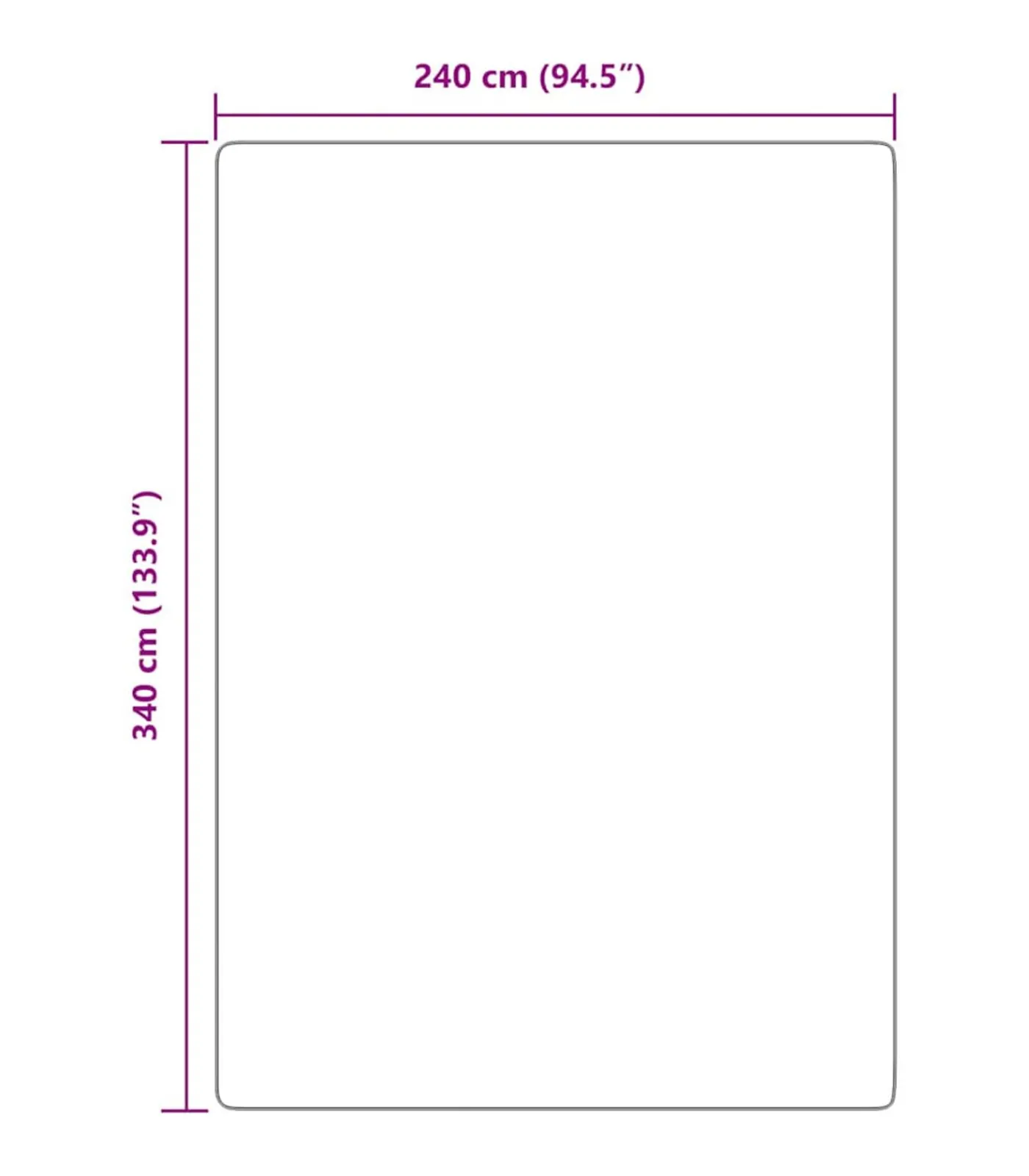 Online Hoogpolig vloerkleed NAVARRA 240x340 cm polyester zwart Tapijten