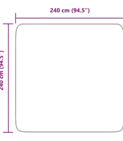 New Hoogpolig vloerkleed NAVARRA 240x240 cm polyester marineblauw Tapijten