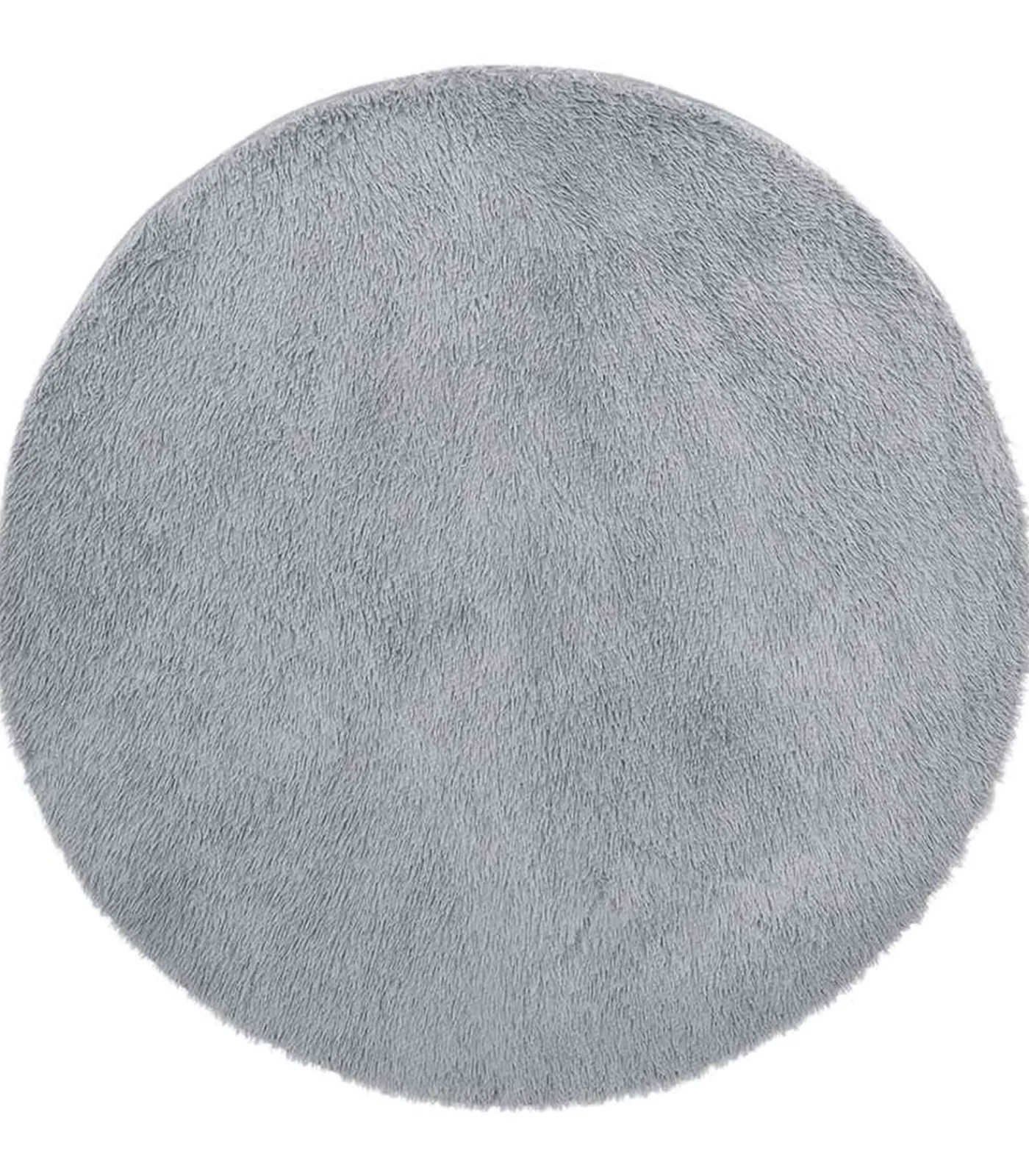 Hot Hoogpolig vloerkleed NAVARRA 200x200 cm polyester lichtgrijs Tapijten