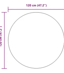 Discount Hoogpolig vloerkleed NAVARRA 120x120 cm polyester donkergrijs Tapijten