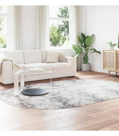 Best Hoogpolig vloerkleed NAVARRA 300x200 cm polyester zilvergrijs Tapijten